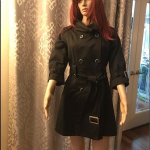 Black rivet coat